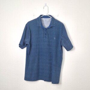 Tailorbyrd Mens Polo Shirt Sz XXL Geo Print Colorful Preppy Golf Boho Artsy
